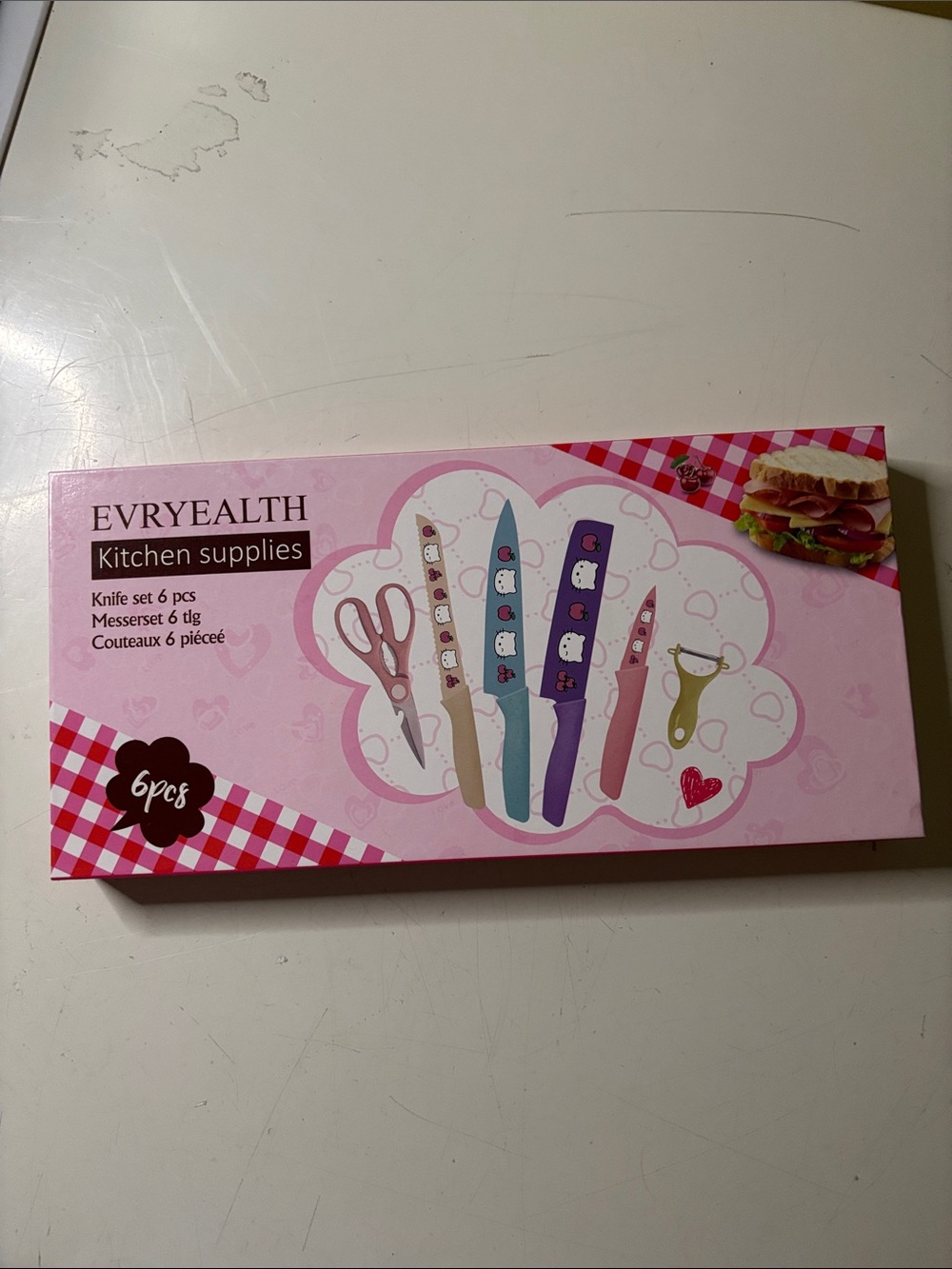 Hello Kitty 6-Piece Kitchen Knife & Tool Set